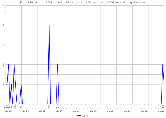JOSE MALAXECHEVARRIA GRANDE (Spain) Page visits 2024 