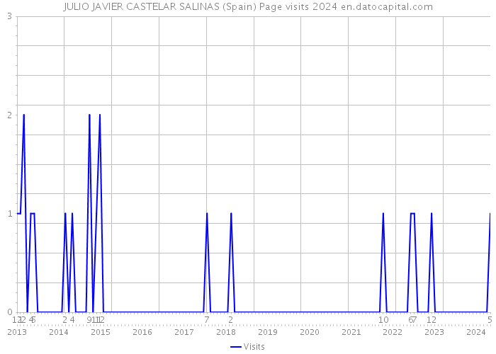 JULIO JAVIER CASTELAR SALINAS (Spain) Page visits 2024 