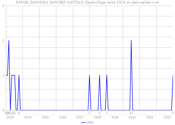 RAFAEL SARASOLA SANCHEZ-CASTILLO (Spain) Page visits 2024 