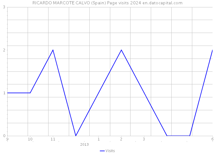 RICARDO MARCOTE CALVO (Spain) Page visits 2024 