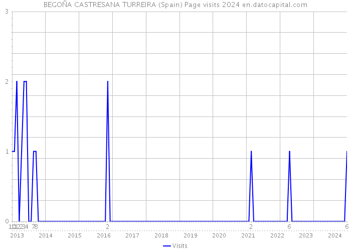 BEGOÑA CASTRESANA TURREIRA (Spain) Page visits 2024 