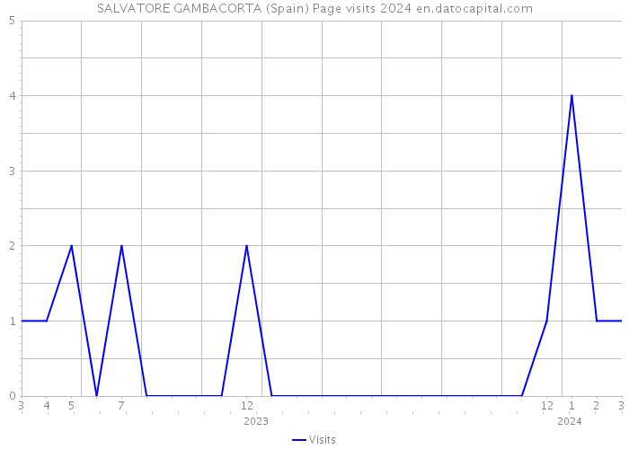 SALVATORE GAMBACORTA (Spain) Page visits 2024 