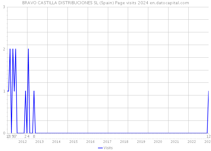 BRAVO CASTILLA DISTRIBUCIONES SL (Spain) Page visits 2024 