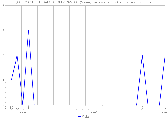 JOSE MANUEL HIDALGO LOPEZ PASTOR (Spain) Page visits 2024 