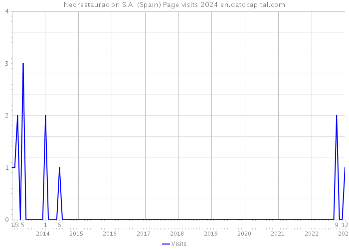 Neorestauracion S.A. (Spain) Page visits 2024 
