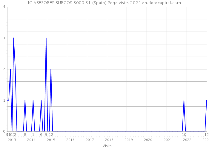 IG ASESORES BURGOS 3000 S L (Spain) Page visits 2024 