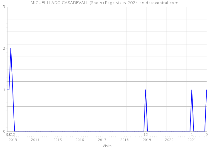 MIGUEL LLADO CASADEVALL (Spain) Page visits 2024 