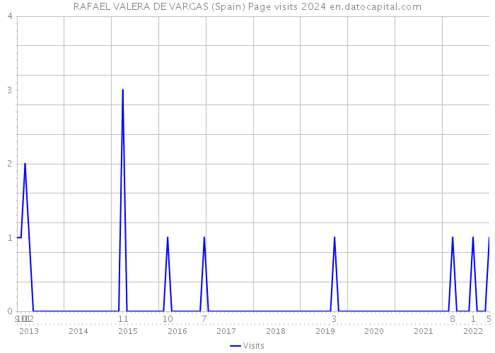 RAFAEL VALERA DE VARGAS (Spain) Page visits 2024 
