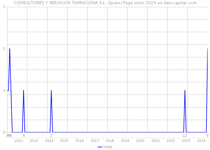 CONSULTORES Y SERVICIOS TARRAGONA S.L. (Spain) Page visits 2024 