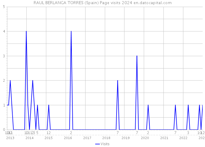 RAUL BERLANGA TORRES (Spain) Page visits 2024 
