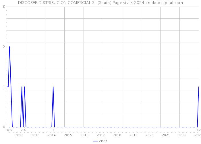 DISCOSER DISTRIBUCION COMERCIAL SL (Spain) Page visits 2024 