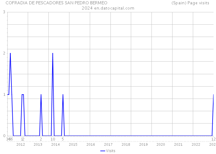 COFRADIA DE PESCADORES SAN PEDRO BERMEO (Spain) Page visits 2024 