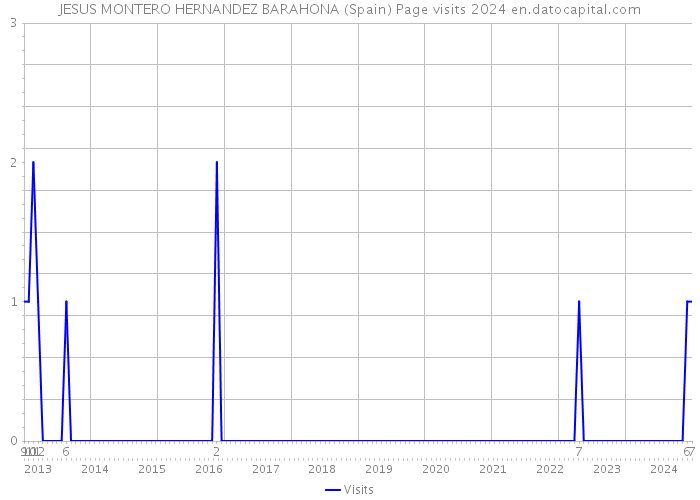 JESUS MONTERO HERNANDEZ BARAHONA (Spain) Page visits 2024 