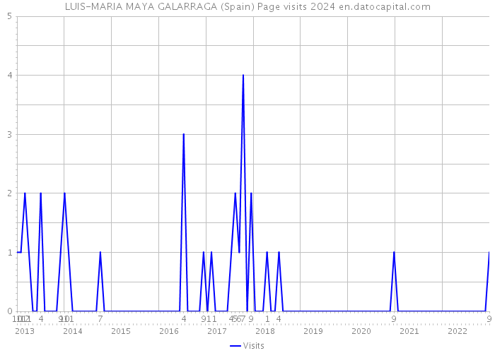 LUIS-MARIA MAYA GALARRAGA (Spain) Page visits 2024 