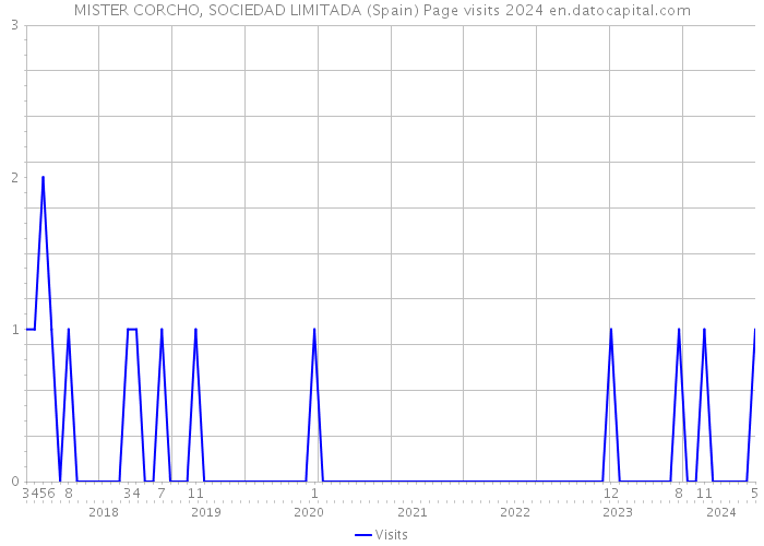 MISTER CORCHO, SOCIEDAD LIMITADA (Spain) Page visits 2024 