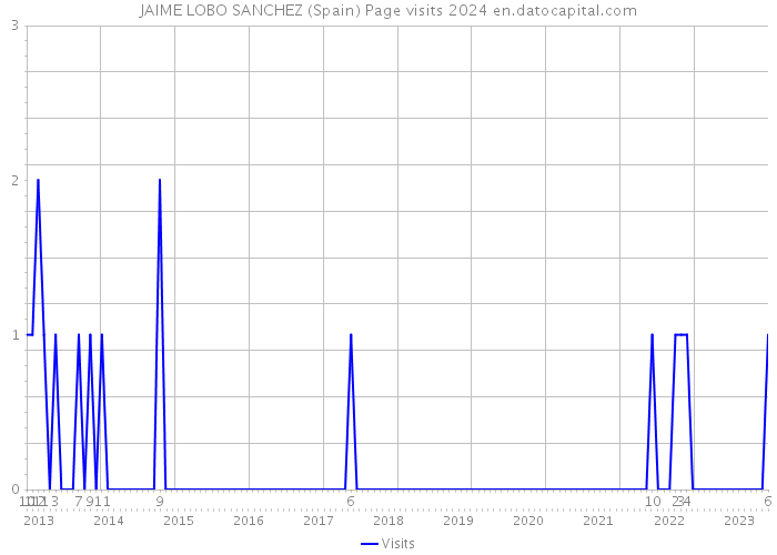 JAIME LOBO SANCHEZ (Spain) Page visits 2024 