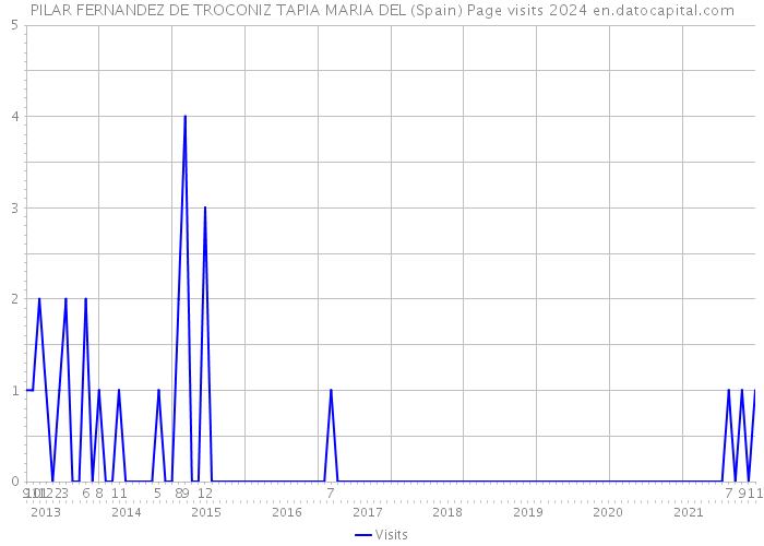 PILAR FERNANDEZ DE TROCONIZ TAPIA MARIA DEL (Spain) Page visits 2024 