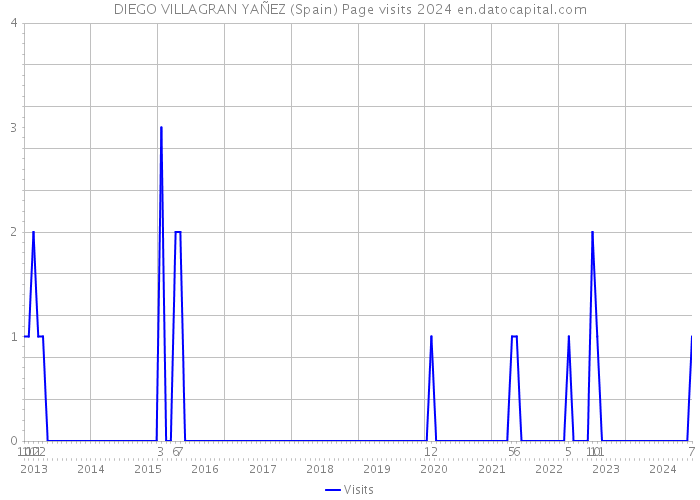 DIEGO VILLAGRAN YAÑEZ (Spain) Page visits 2024 