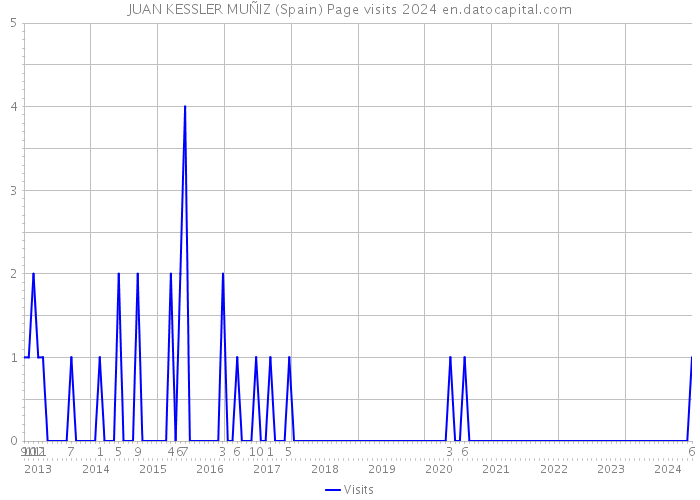 JUAN KESSLER MUÑIZ (Spain) Page visits 2024 