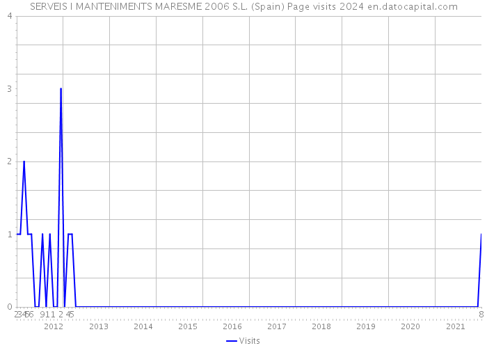 SERVEIS I MANTENIMENTS MARESME 2006 S.L. (Spain) Page visits 2024 