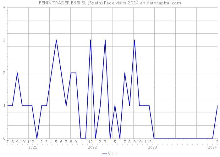 FENIX TRADER B&BI SL (Spain) Page visits 2024 