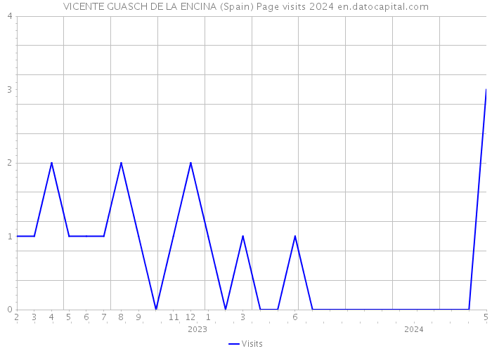 VICENTE GUASCH DE LA ENCINA (Spain) Page visits 2024 
