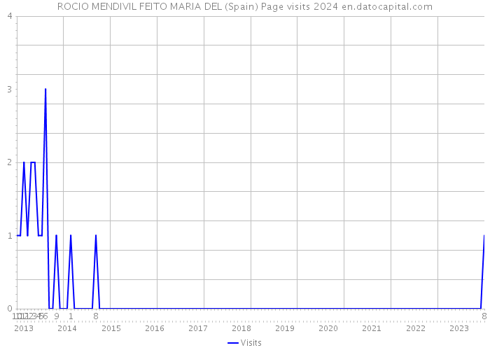 ROCIO MENDIVIL FEITO MARIA DEL (Spain) Page visits 2024 