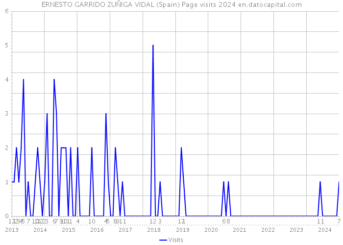 ERNESTO GARRIDO ZUÑIGA VIDAL (Spain) Page visits 2024 