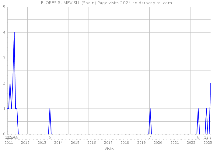 FLORES RUMEX SLL (Spain) Page visits 2024 