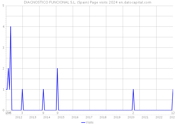 DIAGNOSTICO FUNCIONAL S.L. (Spain) Page visits 2024 