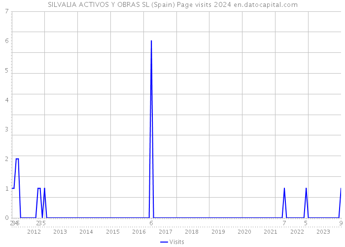 SILVALIA ACTIVOS Y OBRAS SL (Spain) Page visits 2024 