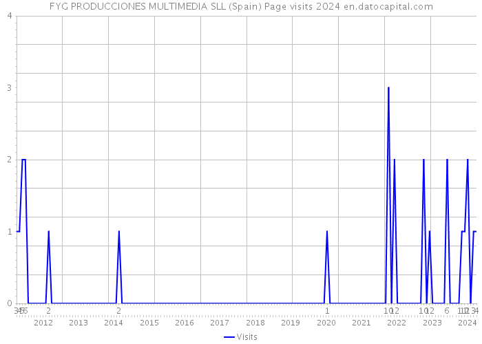 FYG PRODUCCIONES MULTIMEDIA SLL (Spain) Page visits 2024 