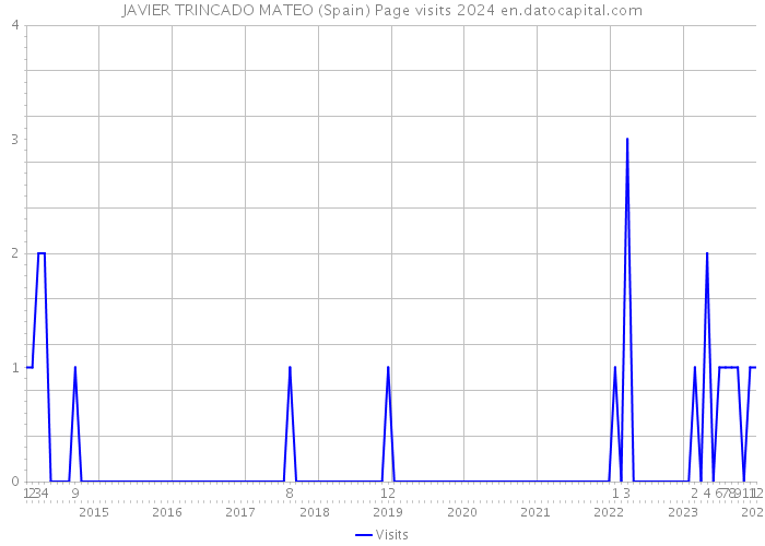JAVIER TRINCADO MATEO (Spain) Page visits 2024 