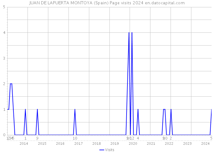 JUAN DE LAPUERTA MONTOYA (Spain) Page visits 2024 