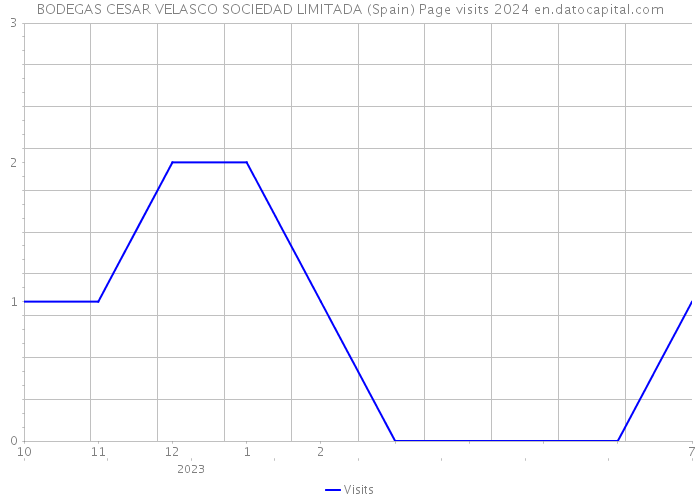 BODEGAS CESAR VELASCO SOCIEDAD LIMITADA (Spain) Page visits 2024 