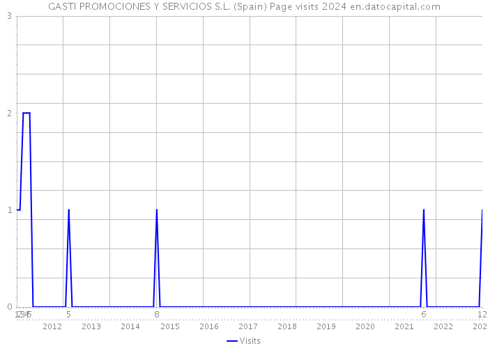 GASTI PROMOCIONES Y SERVICIOS S.L. (Spain) Page visits 2024 