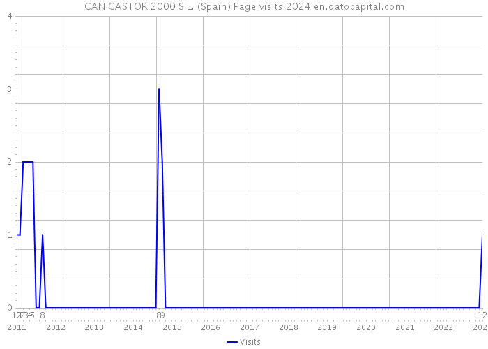 CAN CASTOR 2000 S.L. (Spain) Page visits 2024 