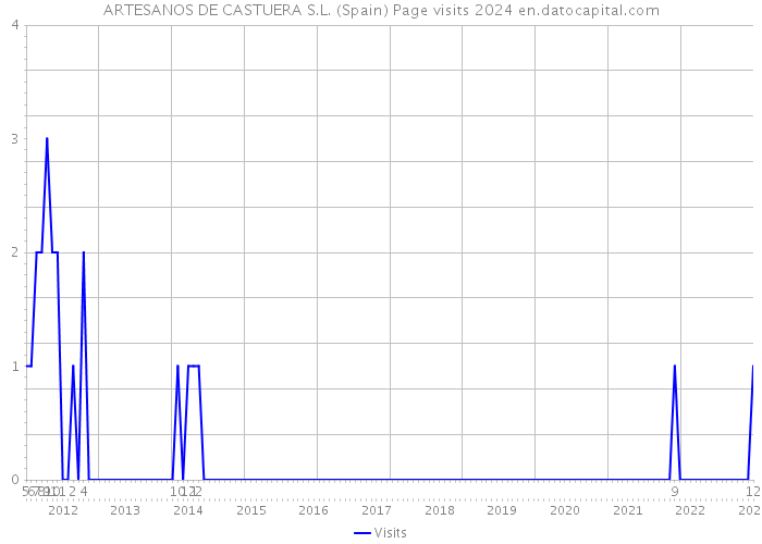 ARTESANOS DE CASTUERA S.L. (Spain) Page visits 2024 