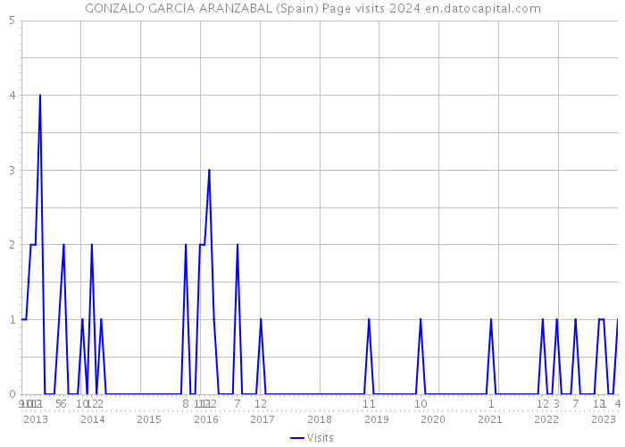 GONZALO GARCIA ARANZABAL (Spain) Page visits 2024 