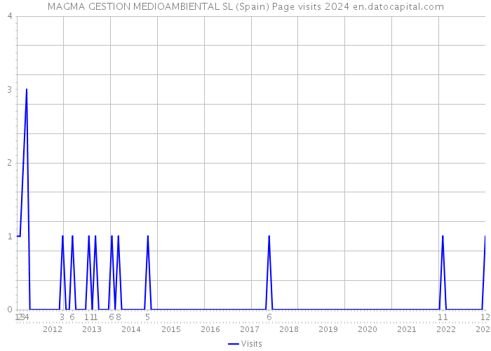 MAGMA GESTION MEDIOAMBIENTAL SL (Spain) Page visits 2024 