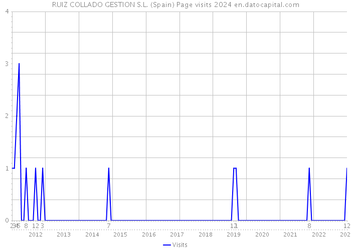 RUIZ COLLADO GESTION S.L. (Spain) Page visits 2024 