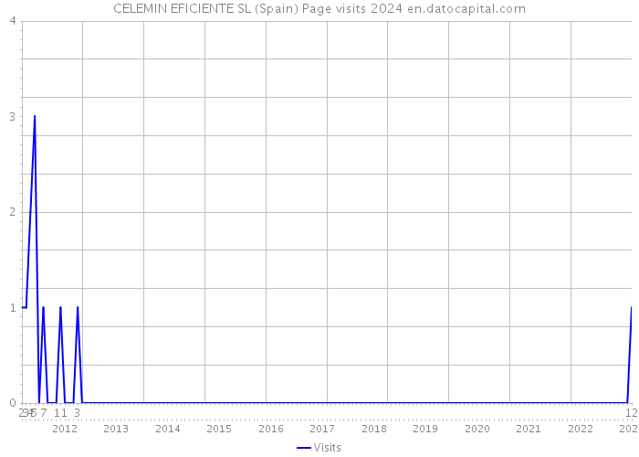 CELEMIN EFICIENTE SL (Spain) Page visits 2024 