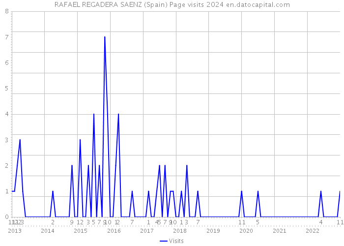 RAFAEL REGADERA SAENZ (Spain) Page visits 2024 