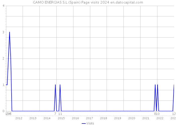 GAMO ENERGIAS S.L (Spain) Page visits 2024 