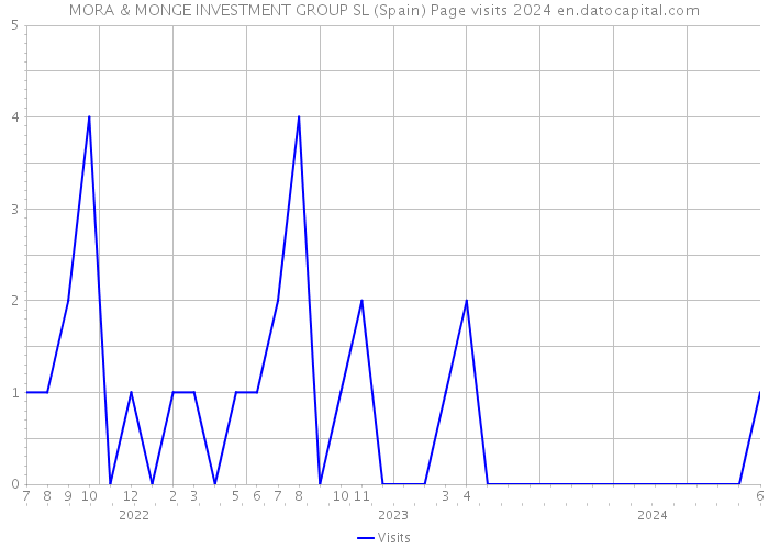 MORA & MONGE INVESTMENT GROUP SL (Spain) Page visits 2024 