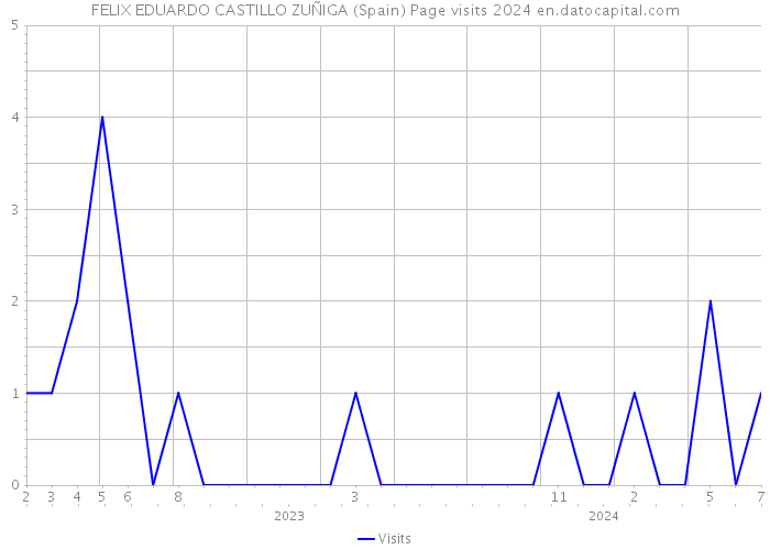 FELIX EDUARDO CASTILLO ZUÑIGA (Spain) Page visits 2024 
