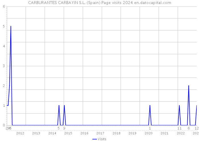 CARBURANTES CARBAYIN S.L. (Spain) Page visits 2024 