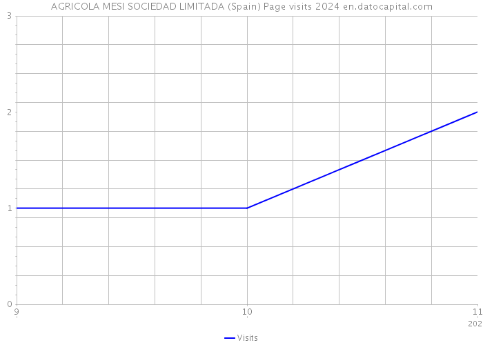 AGRICOLA MESI SOCIEDAD LIMITADA (Spain) Page visits 2024 