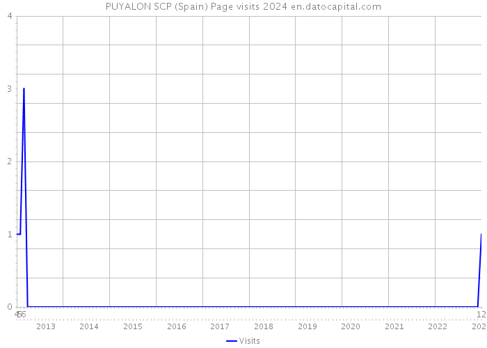 PUYALON SCP (Spain) Page visits 2024 