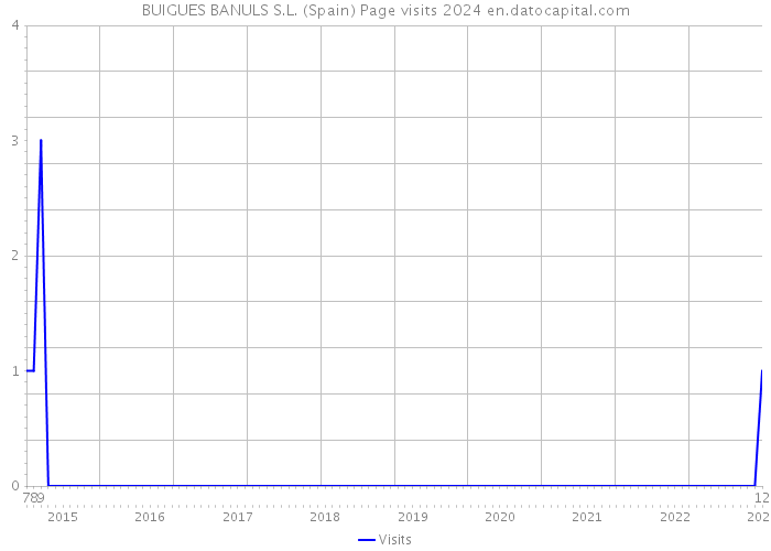 BUIGUES BANULS S.L. (Spain) Page visits 2024 